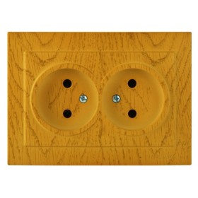 Розетка Nilson Touran дуб 2-я без заземления ( 24251024 )