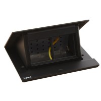 Лючок із висувним блоком Legrand на 4 модулі (654802) чорний