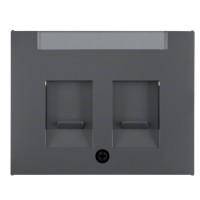 Накладка Berker K.1 11827006 модулів RJ12/RJ45 (антрацит)