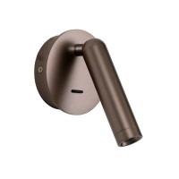 Бра, настінний світильник Italux WL-64834-1-CF Carda LED 1x2.5W 3000K 164Lm IP20 коричневий