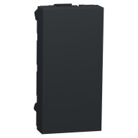 Заглушка Schneider Electric NU986554 для розетки 1М (антрацит)