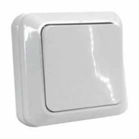 Одноклавишный выключатель Sokol накладной белый (7.2.1.89223)