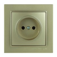 Розетка Nilson Thor золото 1-на без заземлення ( 27151015 )