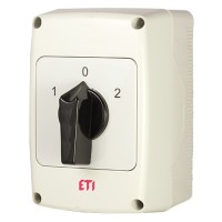 Кулачковий перемикач у корпусі ETI 004773199 CS 40 53 PN2 (3p «1-0-2» IP65 40A)