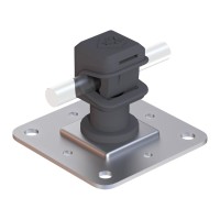 Держатель на подставке Leo Lightman Сlip StZn/Pa серый (318061)