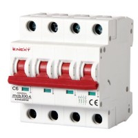 Модульний автоматичний вимикач E.Next e.industrial.mcb.100.4.C6 4р 6А C (i0180028)