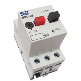 Автомат захисту двигуна Sez MIS25-25 (20-25А) з тепловим та електромагнітним розчіплювачем