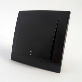 Вимикач Nilson Touran чорний 1кл прохідний ( 24221007 )