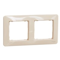 Рамка 2-постова Schneider Electric Sedna Design бежева SDD312802