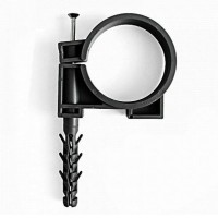 Обойма для труб и кабеля d=25-27мм черная СКИМ ( С0800016 )