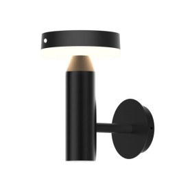 Вуличний світильник на сонячній батареї Goldlux 329783 Gwinea LED 1x4.5W 4000K 400Lm IP44 чорний