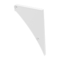 Заглушка Lumines для типу LOGI без отвору права білий