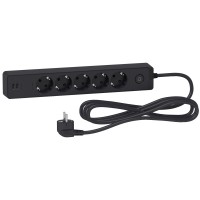 Удлинитель Schneider Electric ST945U3B на 5 гнезд и 2хUSB (3м) черный