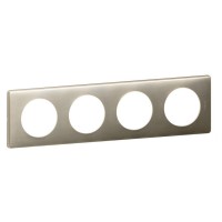 Рамка четырехместная Legrand Celiane титан