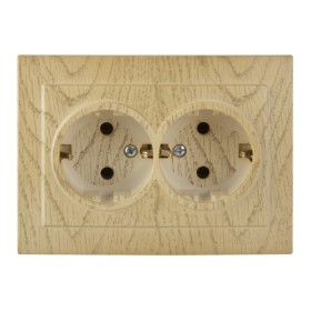 Розетка Nilson Touran клен 2-на з заземленням ( 24281025 )