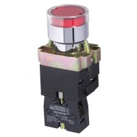 Кнопка Аско-Укрем XB2-BW3471 з підсвічуванням червона (A0140010022)