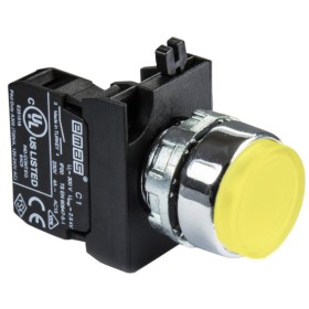 Выступающая нажимная кнопка EMAS CM100HS (1НО) желтая