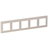Рамка пятиместная Legrand Valena Life слоновая кость