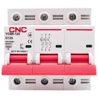 Автоматический выключатель CNC YCB9-125 3Р 125А 10kA D