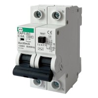Автомат захисного відключення Promfactor FAP1-AC "C" 6А/0,03A 2P 6кА (FAP01C06030AC)