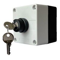 Одномісний пост керування Promfactor FP5-BOX1W7 з перемикачем "0-I та ключем"