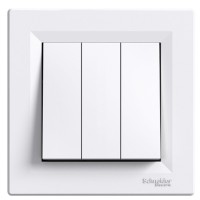 Триклавішний вимикач Schneider Electric Asfora EPH2100121 (білий)