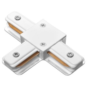 Т-подібний конектор для однофазного шинопроводу Delux 2TC білий (90015816)