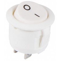 Перемикач Аско-Укрем KCD1-5-101 WH/WH (0-I) круглий білий (A0140040068)