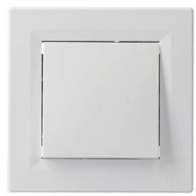 Перемикач перехресний 1-клавішний білий Asfora, EPH0500121