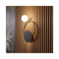 Бра, настенный светильник MJ-Light 16002 Pearl Bk+Gd G4 5W