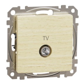 Кінцева TV-розетка 4 дБ Schneider Electric Sedna Design & Elements береза SDD180471