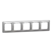 Рамка 5-местная Schneider Electric Sedna Design алюминий SDD313805
