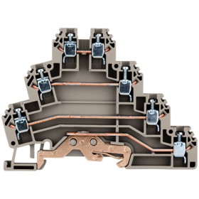 Трирівнева клема Schrack IK680003 3P+P тип PUK3T 2,5мм²