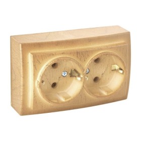 Розетка Nilson Themis клен 2-на з заземленням ( 26281025 )