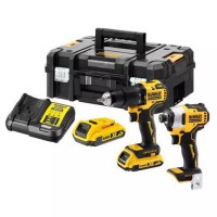 Набір з двох безщіткових елекроінструментів DeWALT DCK2062D2T XR Li-lon 18В 2х2Аг