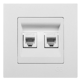 Розетка телефонная двойная (cat3) Gunsan Eqona