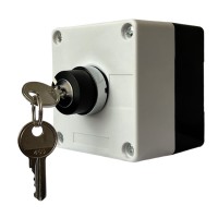 Одномісний пост керування Promfactor FP4-BOX1W7 з перемикачем "0-I та ключем"