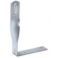 Скручений кутовий тримач струмовідвідного прута DKC ND2252ZC 100х100х25мм із оцинкованої сталі