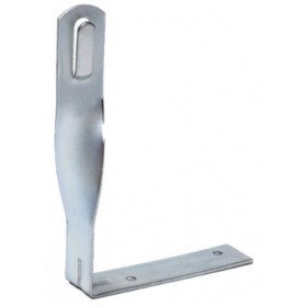 Скрученный угловой держатель токоотводящего прута DKC ND2252ZC 100х100х25мм из оцинкованной стали