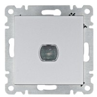 Нажимной светорегулятор Hager WL4032 Lumina 60-300Вт (серебристый)