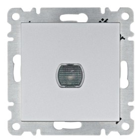 Натискний світлорегулятор Hager WL4032 Lumina 60-300Вт (сріблястий)