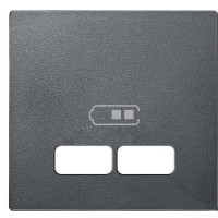 Накладка USB розетки Schneider Electric Merten System M MTN4367-0414 (антрацит)