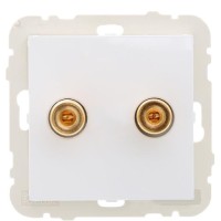 Стереоорозетка Logus 21220 TBR белый