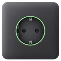 Центральна панель розумної розетки Ajax 60029.164.GP SoloCover Smart для OutletCore графітова (38791)