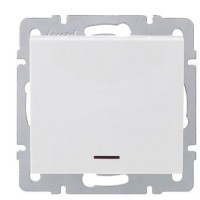 Вимикач Lezard Rain (703-0288-111) з підсвічуванням (білий)