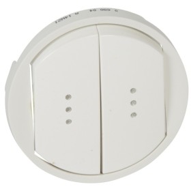 Клавиша выключателя 2-клавишного Legrand Celiane белая