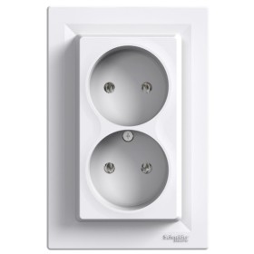 Двойная розетка Schneider Electric Asfora EPH9700121