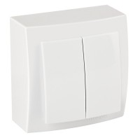 Вимикач Nilson Themis білий 2кл ( 26111003 )