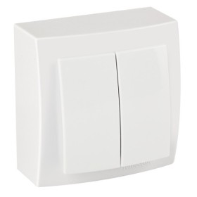 Вимикач Nilson Themis білий 2кл ( 26111003 )