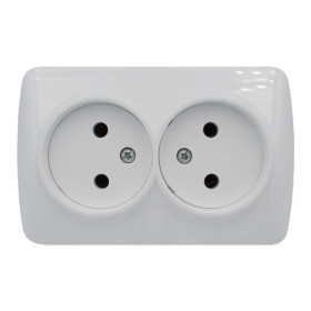 Розетка ALSU белая 2-я ( 504-010200-908 )